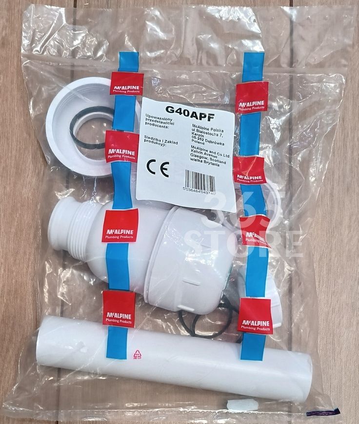 Сифон для кухонной мойки McALPINE 1 1/2х40 без слива G40APF