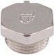 Заглушка латунна SD Forte 1/2" ЗР нікельована SF35315