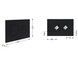 Клавіша змиву Qtap Standard 152x236x28 мм, Matt Black, круглі кнопки QTSTD164BLM49470 - QTSTD164BLM49470 - 2