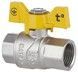 Кран кульовий Thermo Alliance Forte 1/2" ВР для газа (метелик) PN40 латунь SF602G15