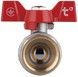 Кран кульовий Thermo Alliance Standart 1" ВР прямий, латунь, PN40, метелик SD602NW25PN40 - SD602NW25PN40 - 6