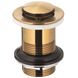 Донный клапан KFA ARMATURA GOLD 660-353-31 для умывальника 1 1/4" Cliсk-Claсk малый золото без перелива - 660-353-31 - 1