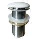 Донний клапан VOLLE click-clack білий для раковини 1 1/4" без перелива - 90-00-037white - 1