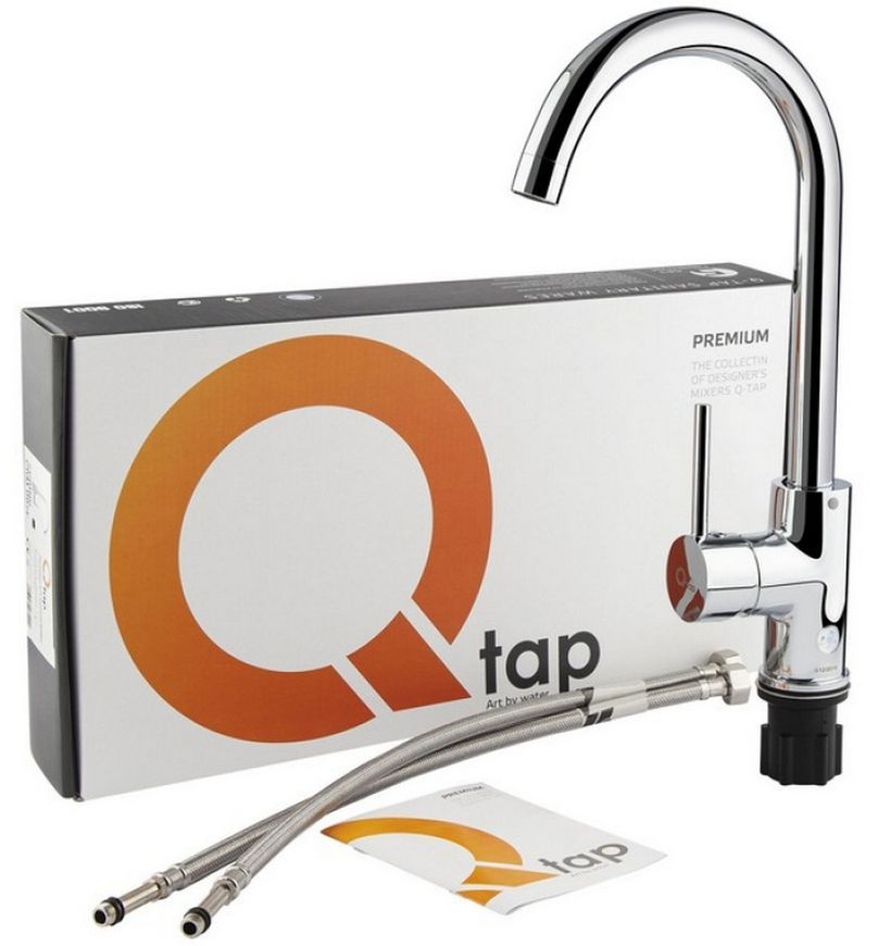 Кухонный смеситель QTAP Spring 007F QTSPRCRM007F - QTSPRCRM007F