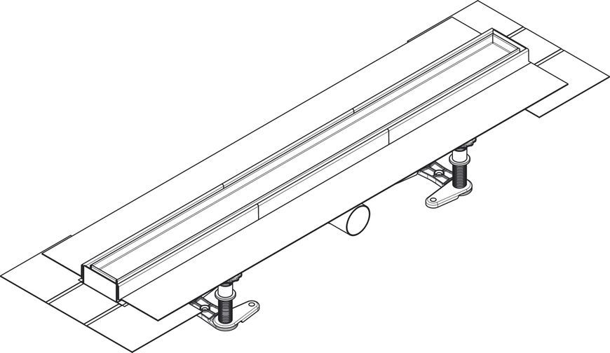 Трап душовий HANSGROHE RainDrain Compact 700 мм під плитку (універсальний) 56165000 - 56165000