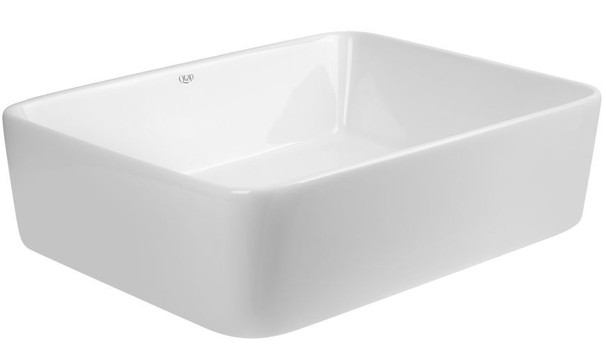Раковина-чаша QTAP Tern 475х370х140 White с донным клапаном QT17112074W - QT17112074W