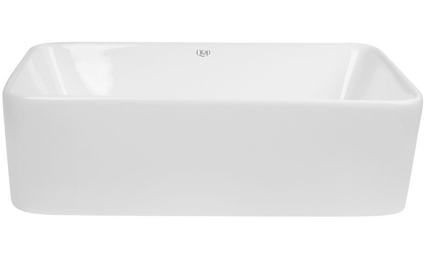Раковина-чаша QTAP Tern 475х370х140 White с донным клапаном QT17112074W - QT17112074W
