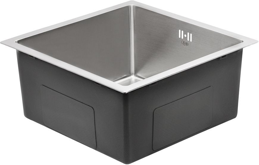Кухонная мойка интегрированная QTAP D4843 2,7/1,0 мм Satin - QTD484310
