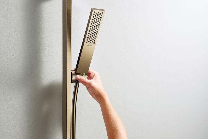 Ручний душ HANSGROHE Pulsify E 100 1jet EcoSmart Brushed Bronze 24320140 бронза - 24320140