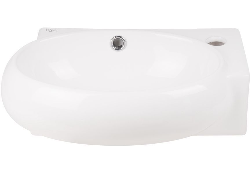 Раковина Qtap Leo 430x280x145 White с донным клапаном QT11115011RW - QT11115011RW