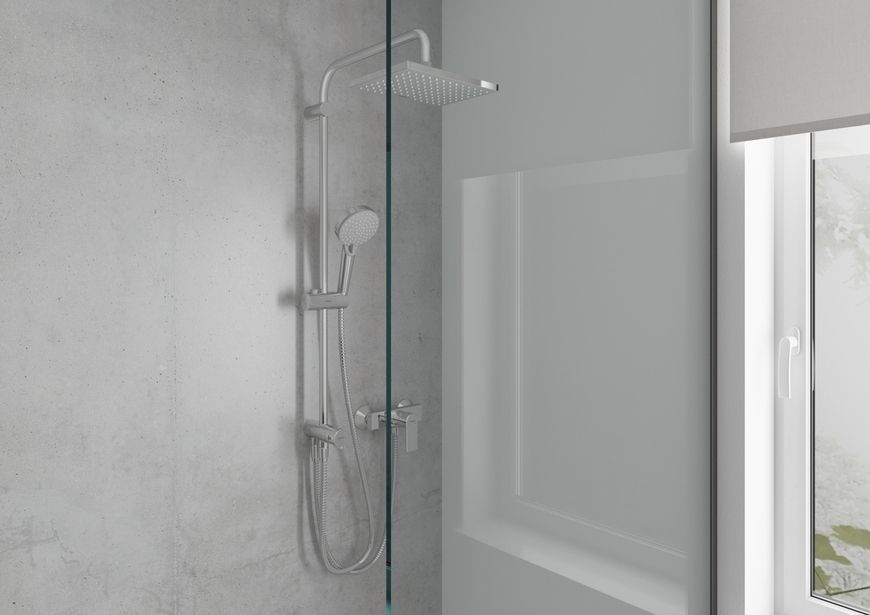 Душова система HANSGROHE Vernis Shape Showerpipe 230 1jet Reno хром 26282000 - 26282000