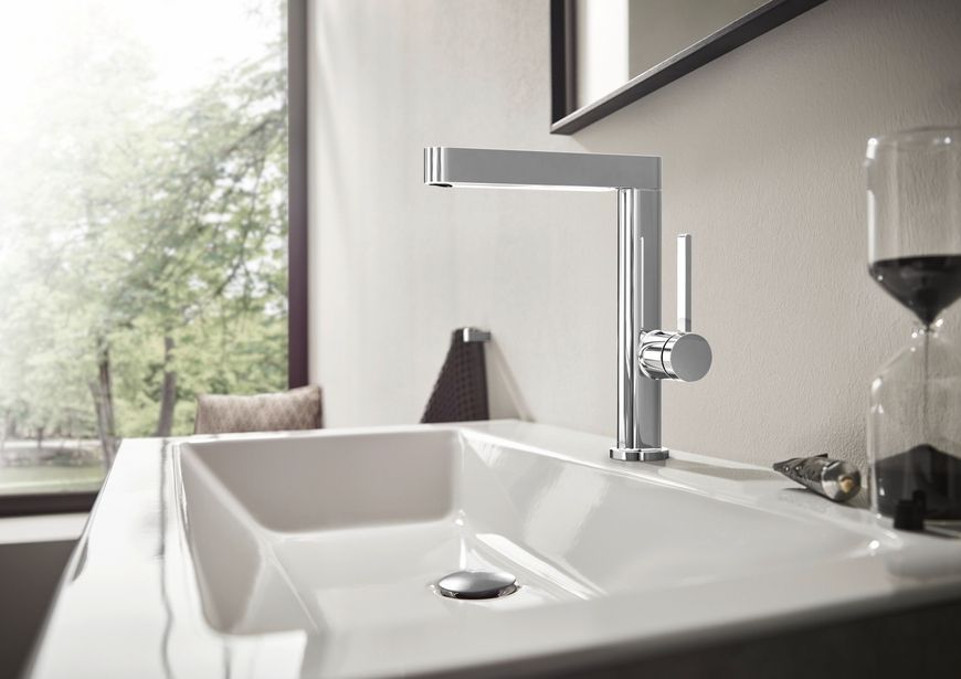 Смеситель для раковины HANSGROHE Finoris 230 Chrome 76060000 хром с донным клапаном push-open - 76060000