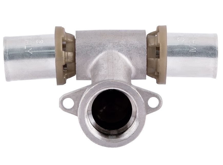 Тройник настенный пресс-фитинг Icma 1/2"ВРх16 проходной №422 81422ADGH06 - 81422ADGH06