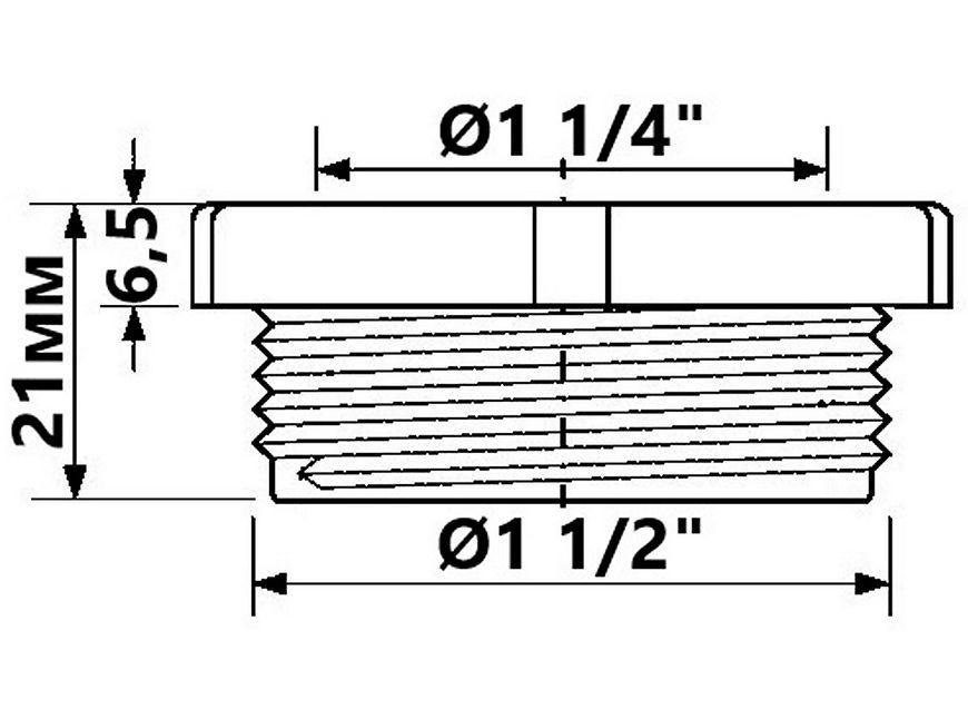 Редукция пластиковая McALPINE 1 1/4" х 1 1/2" белая HC55