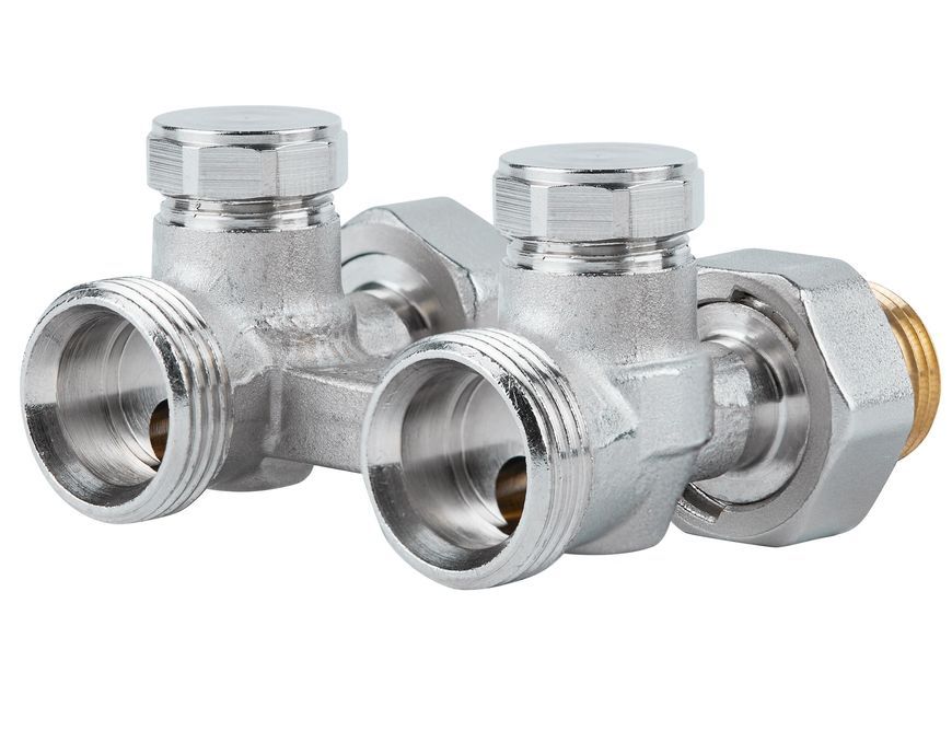 Кран (вентиль) прямой двухтрубный для радиаторов Icma 1/2"х3/4" №897 82897AD06 - 82897AD06