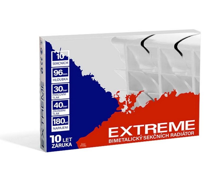 Радіатор біметалевий EXTREME 500/96 - E50096B-