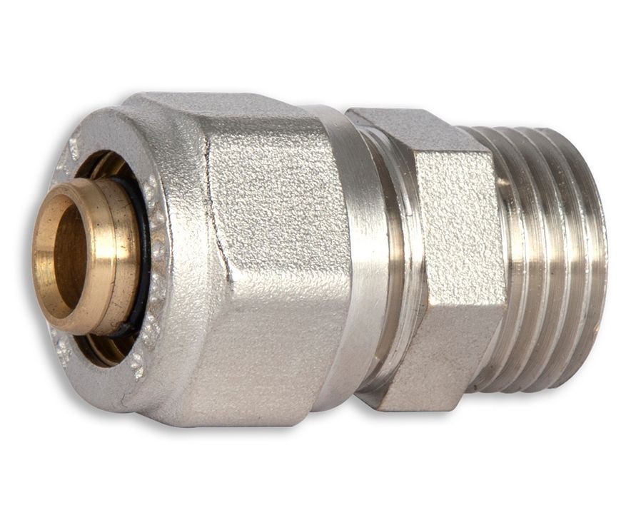 Муфта обтискна Thermo Alliance Forte 16х1/2" ЗР перехідна пряма розбірна латунь SF172W1615