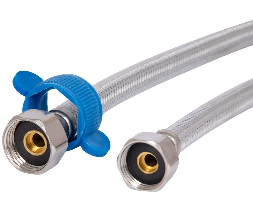 Шланг для подключения воды Thermo Alliance Standart 120 см 1/2"x1/2" ВВ нерж. оплетка в силиконе TAS389W120