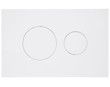 Клавіша змиву Qtap Standard 152x236x28 мм, White, круглі кнопки QTSTD164W49468