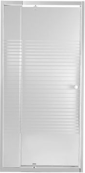 Душові двері в нішу QTAP PISCES WHI208-9.CP5 79-92x185, скло Pattern 5 мм, розпашні - PISWHI2089CP5