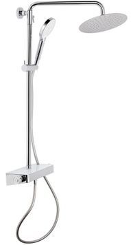 Душова система QTAP Sloup термостатична з поличкою Chrome/White QTSL57T105VOGC - QTSL57T105VOGC
