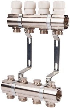 Коллектор SD Plus 1" 2 выхода 3/4" SD236W2 латунь - SD236W2