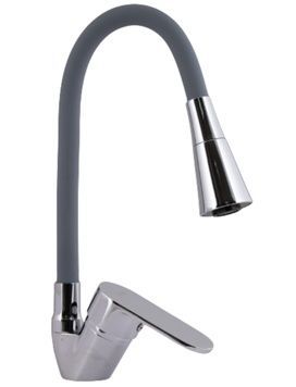 Змішувач для кухні Lidz Tani 008F3 з гнучким виливом Grey/Chrome LDTAN008F3GCR39507 - LDTAN008F3GCR39507