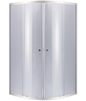Душова кабіна LIDZ ŁATWA 80x80, SC80x80.SAT.MID.GR, скло тоноване 4 мм, без піддону - LLSC8080SATMIDGR2