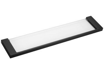 Полиця для ванної кімнати Kroner KRP Edelstahl Kubus-SCH3907 нержавіюча сталь/скло, чорний CV025662