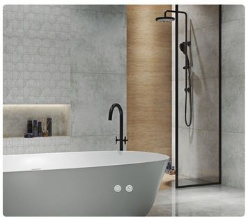 Дзеркало настінне прямокутне Qtap Taurus TA2 1200&times;800 з LED-підсвіткою Touch, антизапотіванням, димером, рег. яскравості QTTAU120080048960