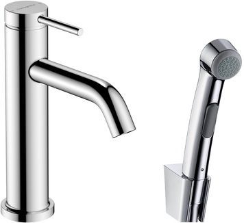 Змішувач для раковини HANSGROHE Tecturis S 110 EcoSmart+ з гігієнічною лійкою 160 см Chrome 73211000 хром - 73211000