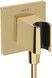 Шланговое подключение с держателем HANSGROHE FixFit E Polished Gold Optic 26889990 золото - 26889990 - 1