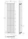 Радиатор водяной дизайнерский NAVIN Ellipse 480х1800-8 anticor черный муар 02-245032-4818 - 02-245032-4818 - 8