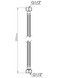 Шланг для подключения воды Thermo Alliance Standart 20 см Nylon 1/2"x1/2" ВВ TAS387W20