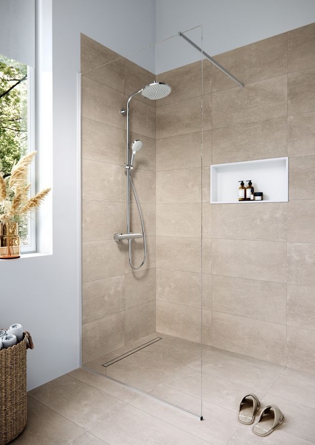 Трап душевой HANSGROHE RainDrain Compact 600 мм под плитку (универсальный) 56163000 - 56163000