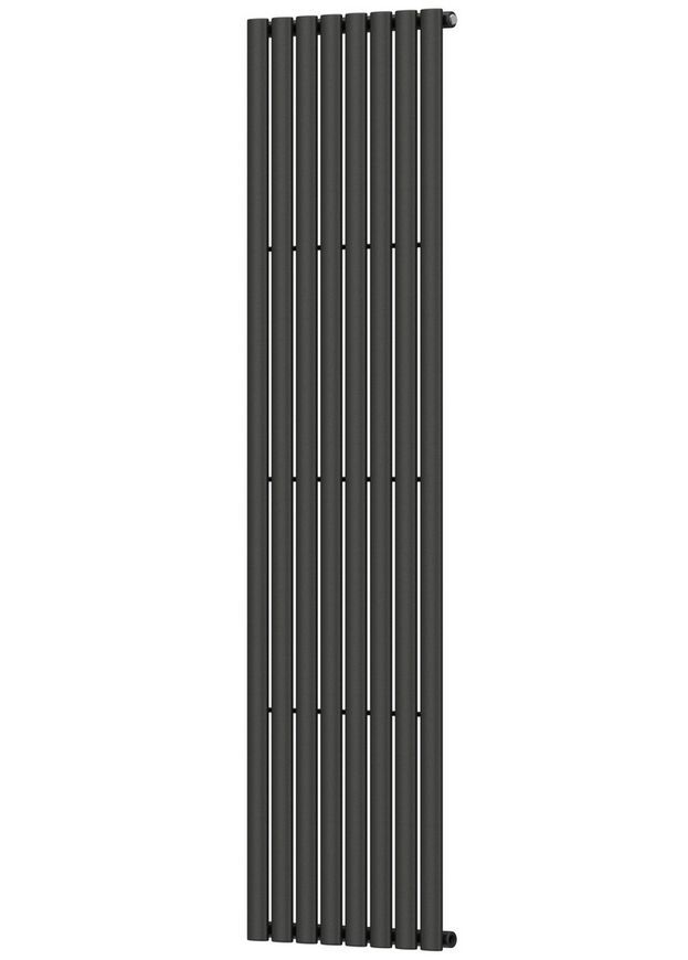 Радиатор водяной дизайнерский NAVIN Ellipse 480х1800-8 anticor черный муар 02-245032-4818 - 02-245032-4818