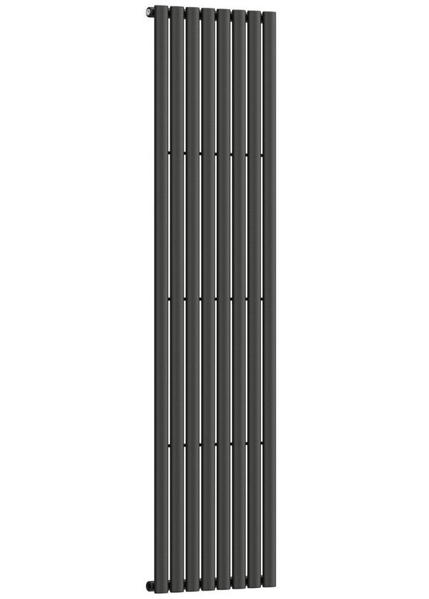 Радиатор водяной дизайнерский NAVIN Ellipse 480х1800-8 anticor черный муар 02-245032-4818 - 02-245032-4818