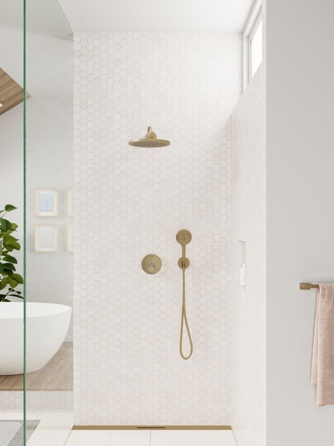 Верхній душ HANSGROHE Croma 280 1jet Brushed Bronze 26220140 бронза - 26220140