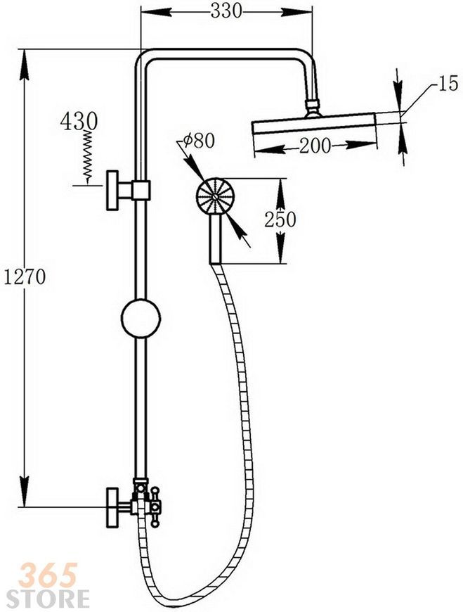 Душова система POTATO P3561 - POTP3561