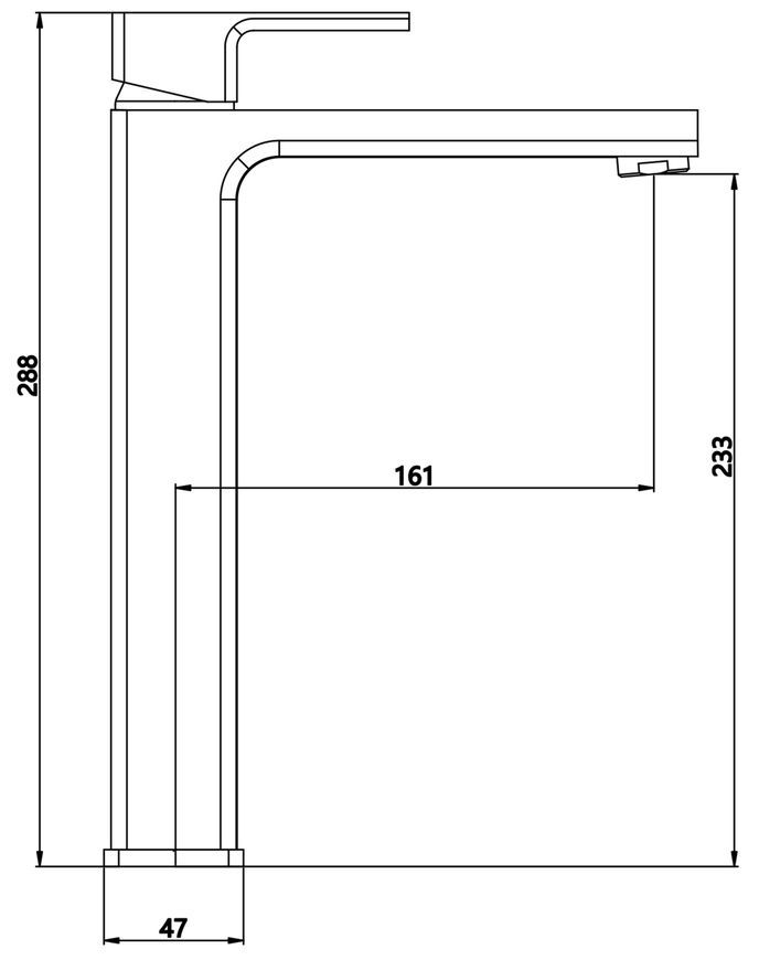 Смеситель для раковины высокий Lidz Dozorca 001FH Chrome k35 LDDOZ001FHCRM48990 - LDDOZ001FHCRM48990