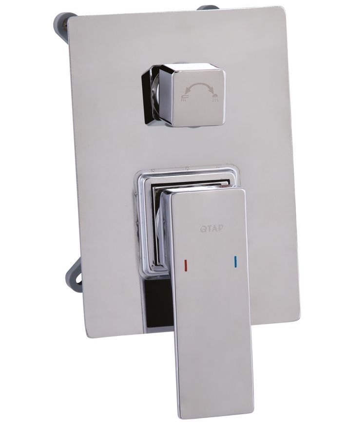 Душова система Qtap Gemini прихованого монтажу на два споживача Chrome QTGEM113CRM45696 - QTGEM113CRM45696