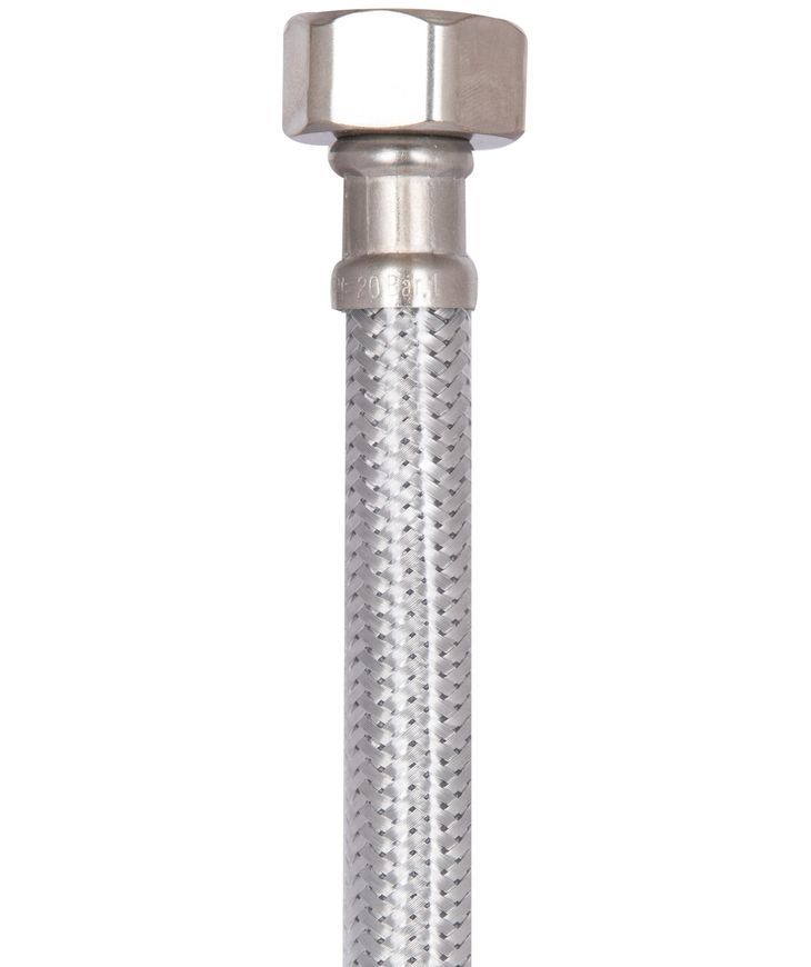 Шланг для підключення води Thermo Alliance Standart 150 см 1/2"x1/2" ВВ нерж. обплетення в силіконі TAS389W150
