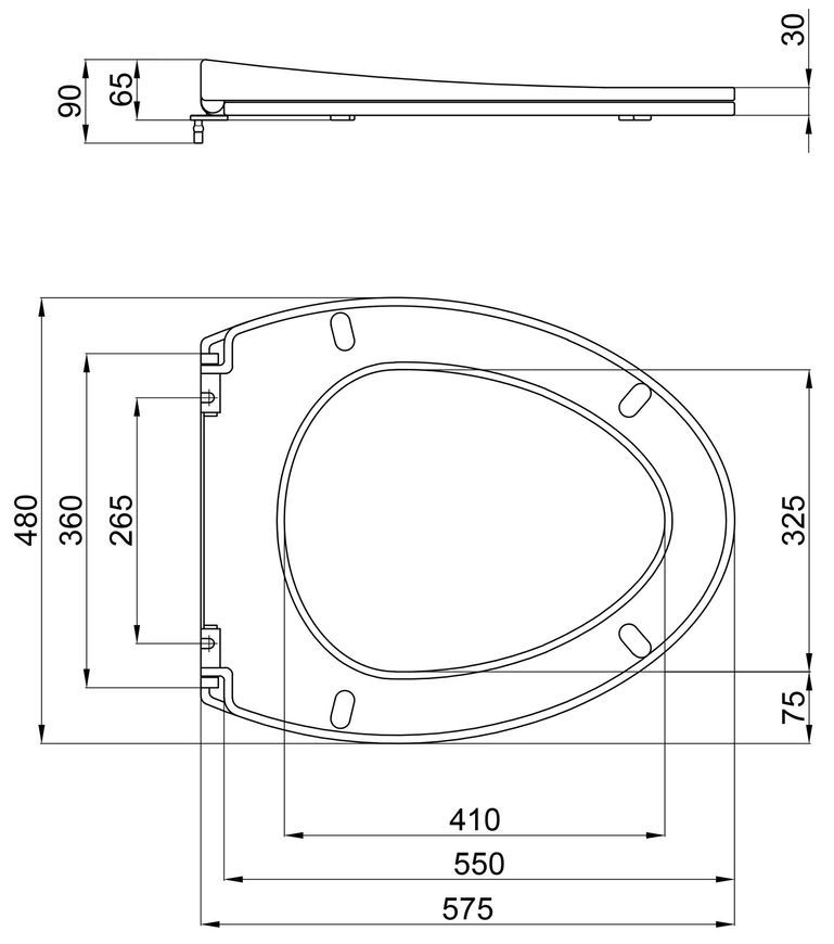 Сидіння для унітаза QTAP (Leo) з мікроліфтом Slim QT99HY2078 - QT99HY2078