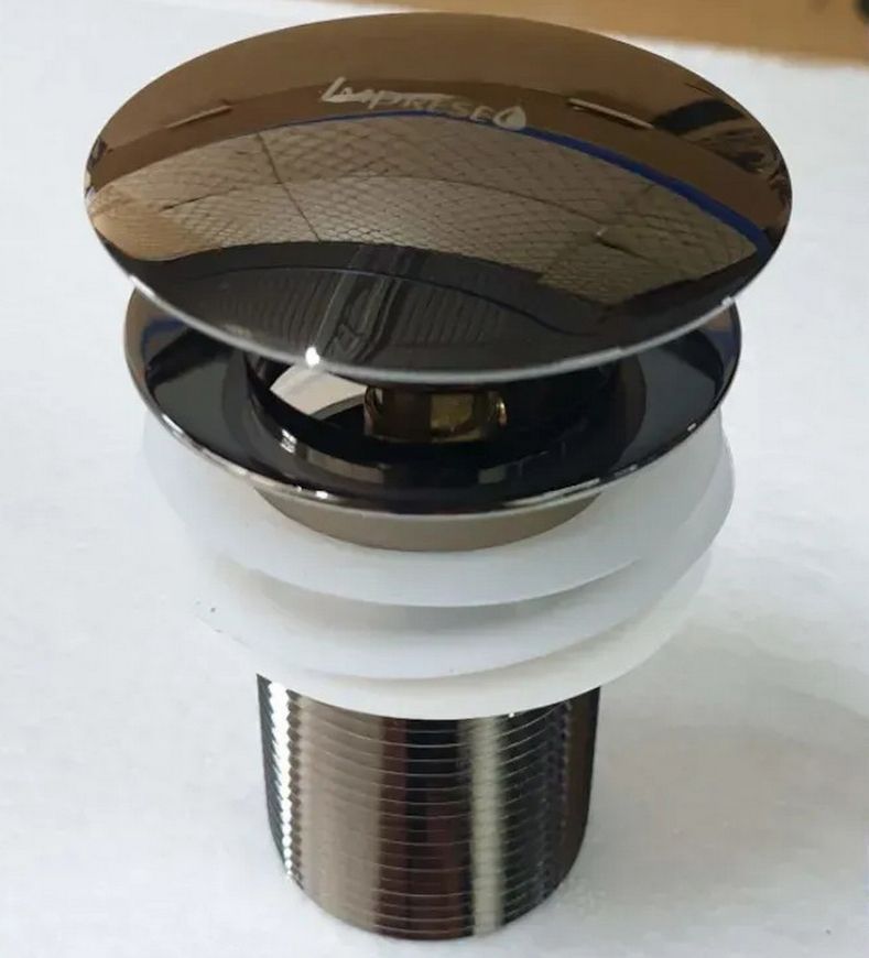 Донный клапан IMPRESE BRENTA ZMK091908500 графит для раковины 1 1/4" с переливом - ZMK091908500