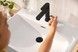 Смеситель для раковины HANSGROHE Rebris S 110 черный матовый 72517670 с донным клапаном - 72517670 - 5