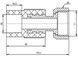 Муфта PPR з накидною гайкою Blue Ocean 32х1" ВР з латунним штоком BOCAFT3203NBX - BOCAFT3203NBX - 2