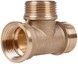 Трійник латунний SD Plus 3/4"ВРх3/4"ЗРх3/4"ЗР рівнопрохідний SD41420