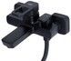 Змішувач для ванни Lidz Wawel 006 Black з душовим гарнітуром LDWAW006BLA45393 - LDWAW006BLA45393 - 5