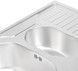 Кухонная мойка QTAP 7850-B Satin 0,8 мм (180) с дополнительной чашей - QT7850BSAT08 - 5