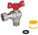 Кран шаровой с накидной гайкой SD FORTE 1/2" ВН для воды угловой SF224W15